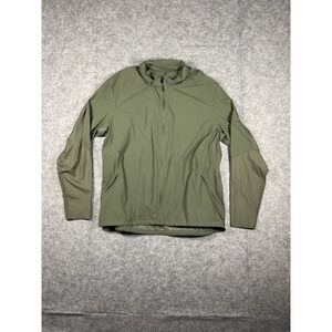 Lululemon Active Jacket Mens XXL Green Hooded Windbreaker Lightweight Vented